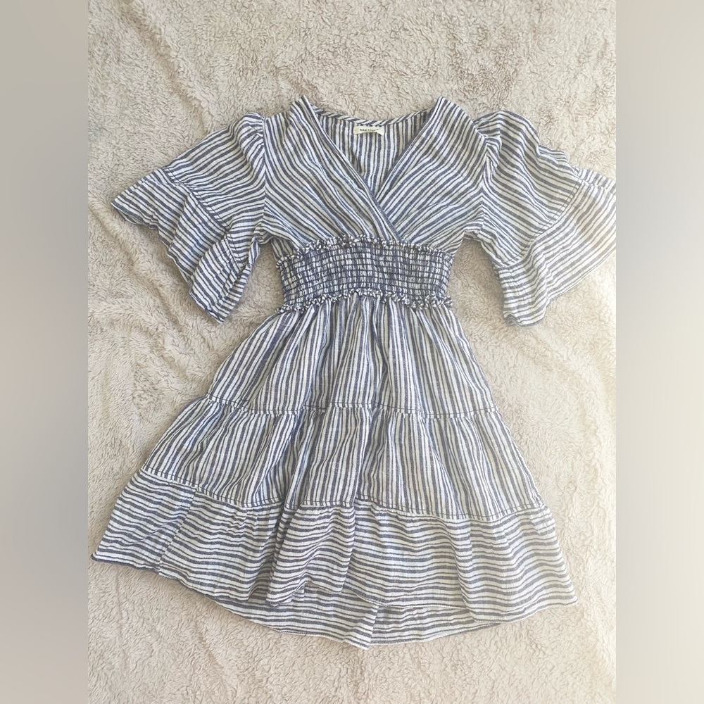 Women’s striped mid sleeve every season dress